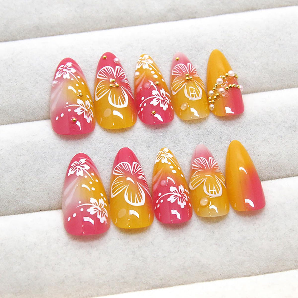 KRTBKR side angle showing almond shape and glossy finish, salon look
