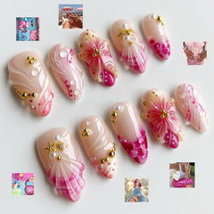 KRTBKR side view of almond-shaped nails showing curvature and natural fit benefit