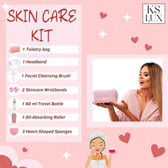 KS LUX foaming bottle filled with cleanser ready for quick application