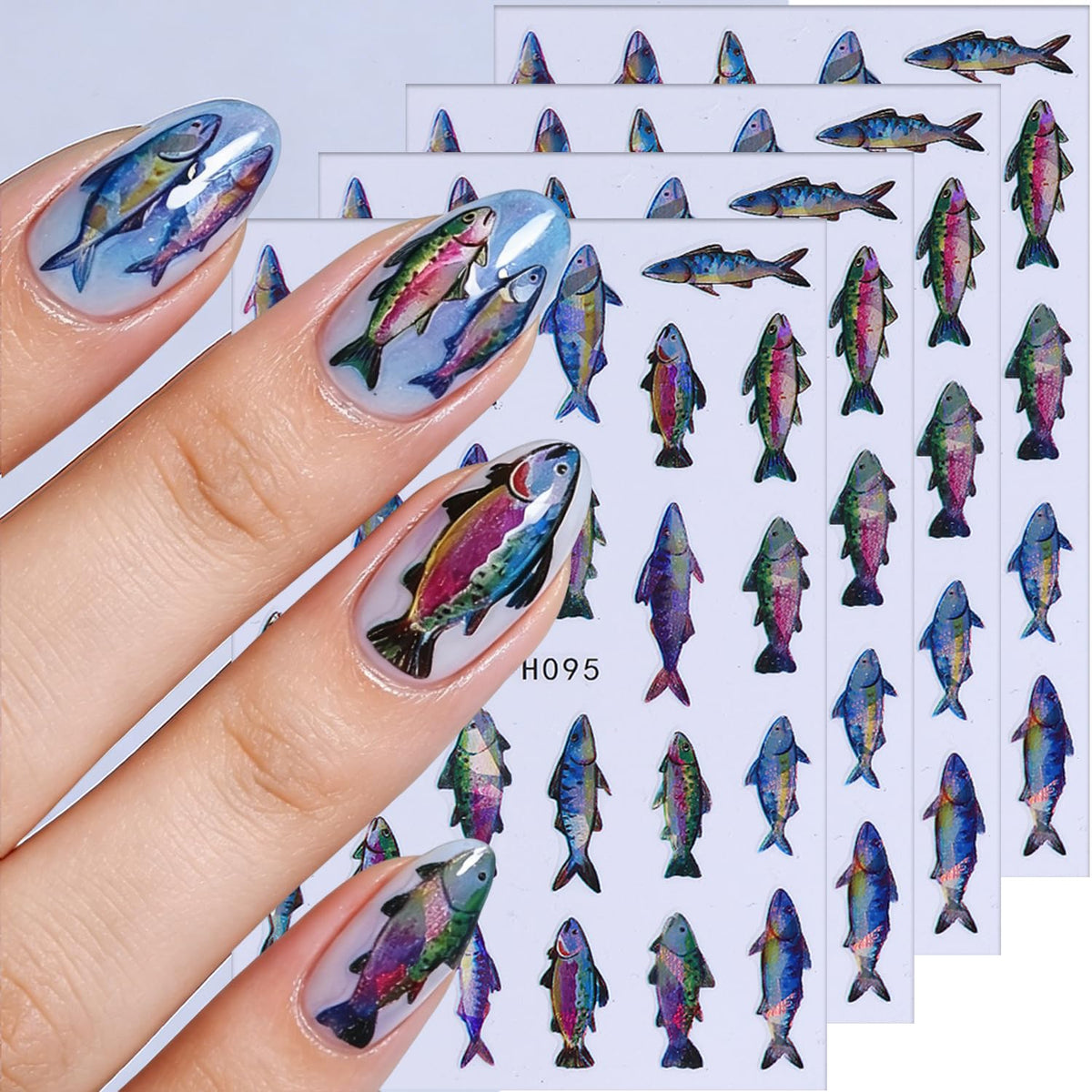KSTBJN front packaging showing holographic fish stickers and vibrant colors for quick styling