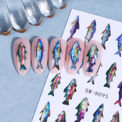 KSTBJN fish stickers decorating a phone case showing versatile craft uses