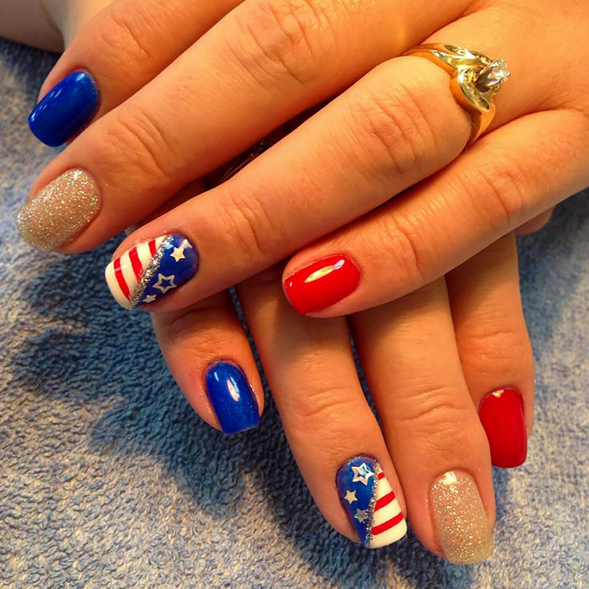 KTAABTR front packaging showing coffin nails and patriotic look benefits quick styling