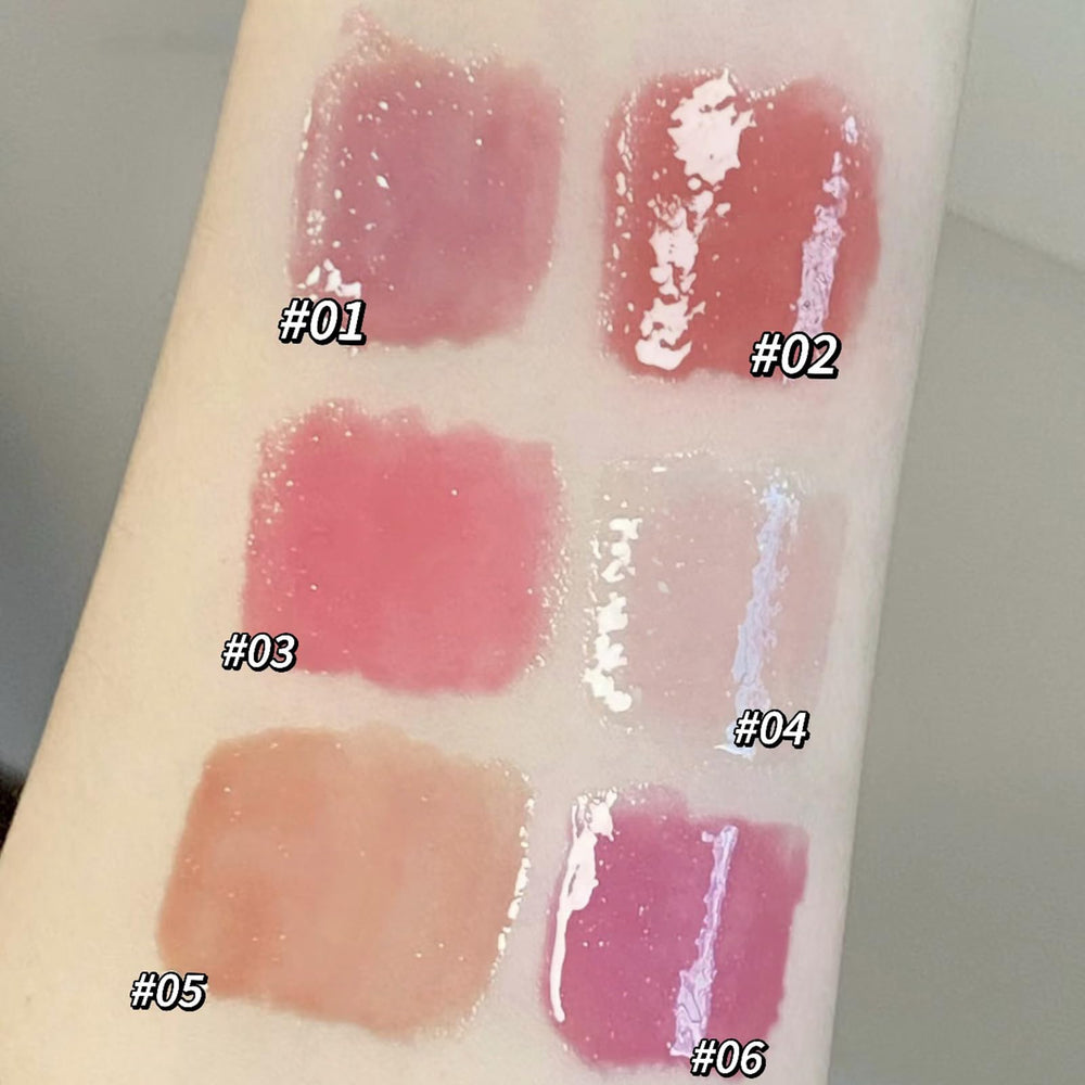KTouler six shades arranged flatlay showing color range and styling options