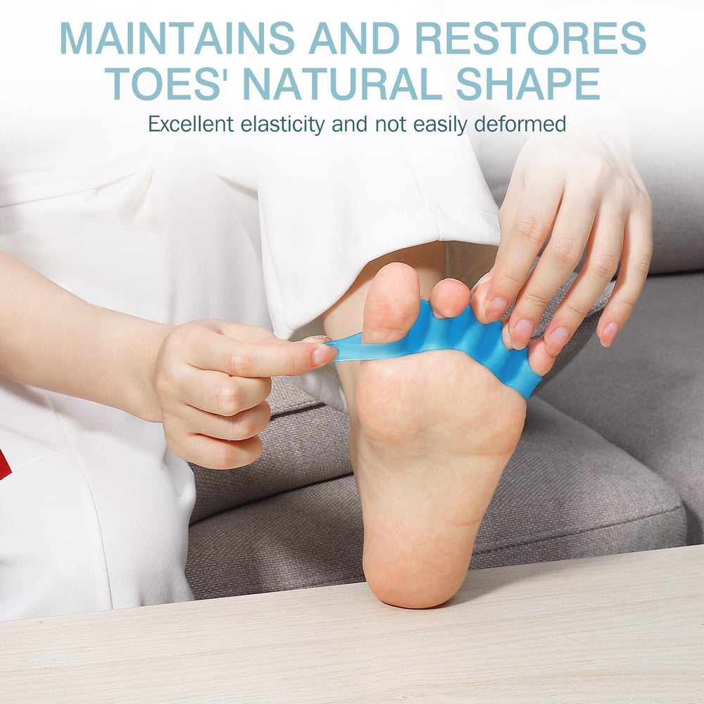 KTSAY on a bare foot during yoga showing comfort and spacing