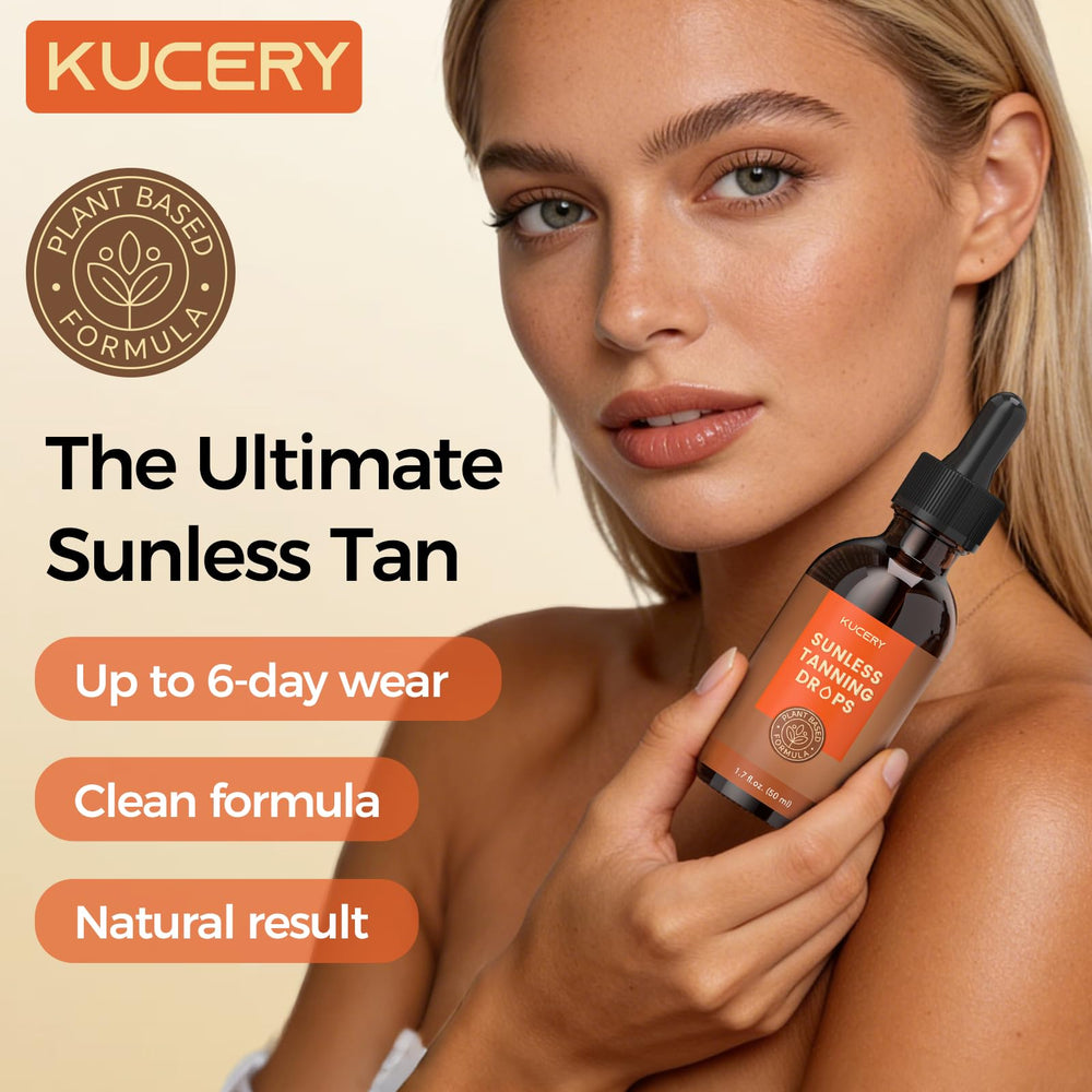 KUCERY dropper dispensing drops into moisturizer for precise customizable glow