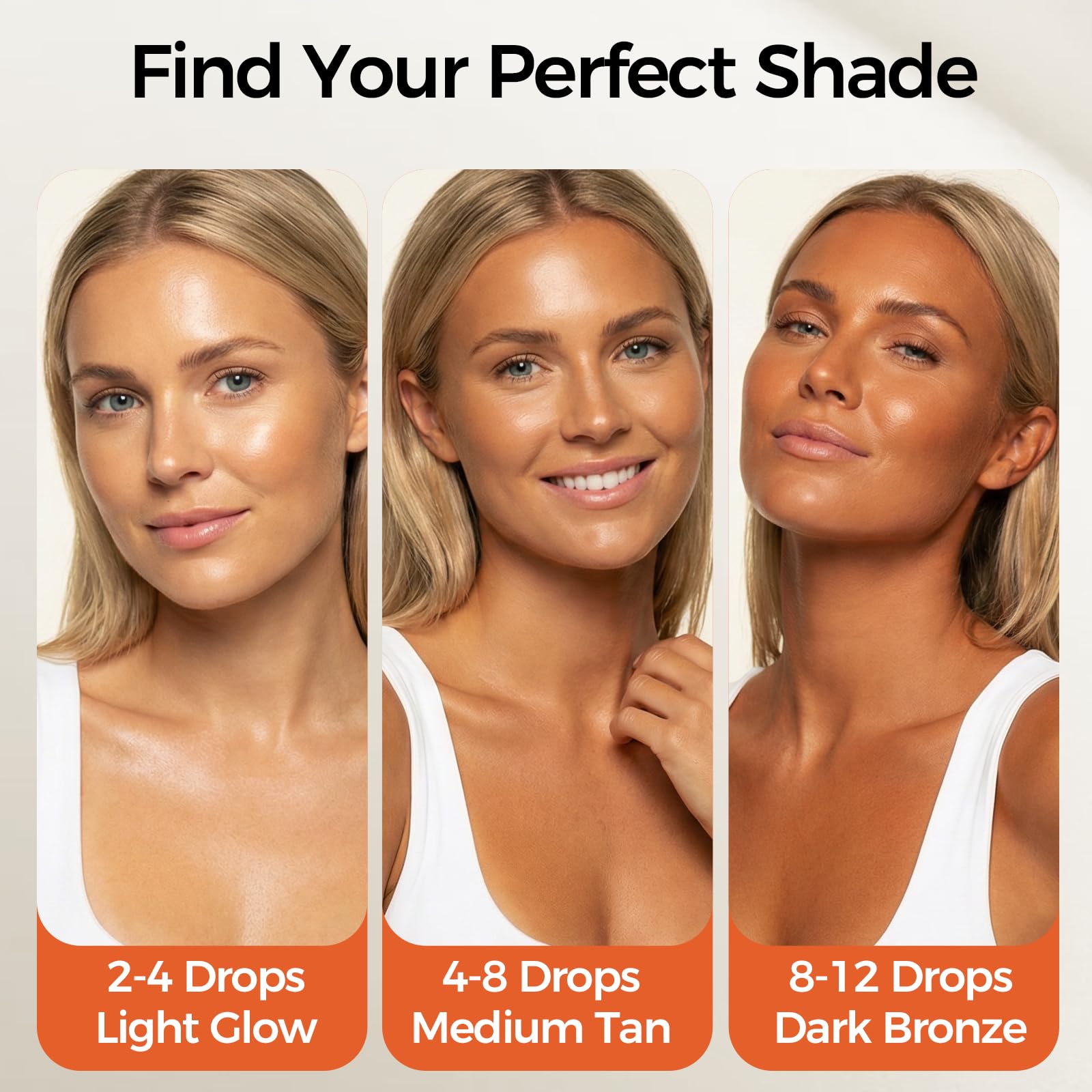 KUCERY applying drops to face mixed with moisturizer for a natural finish