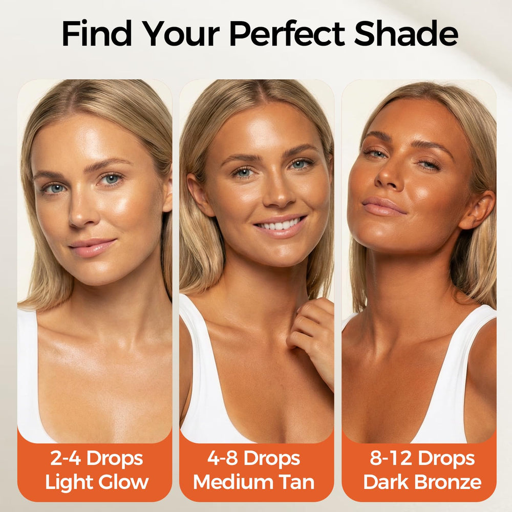 KUCERY applying drops to face mixed with moisturizer for a natural finish