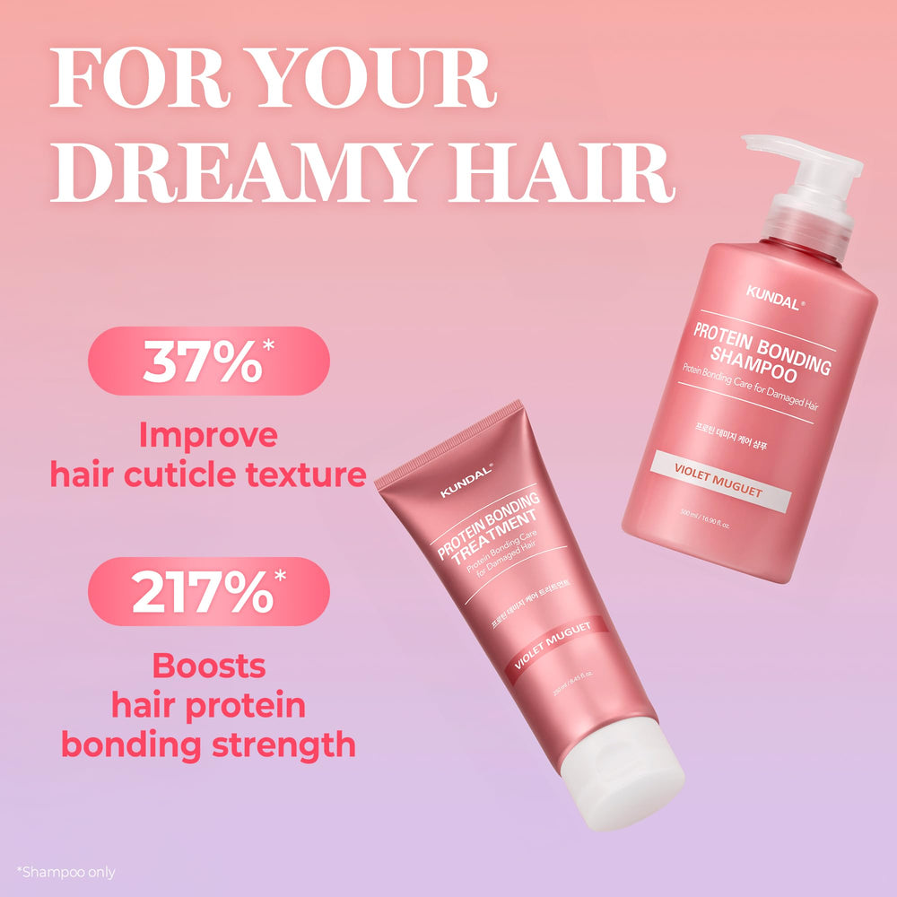 KUNDAL shampoo pump close-up emphasizing easy dispensing benefit