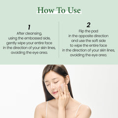 KUNDAL smooth pad soaked in essence highlighting hydrating, calming benefit