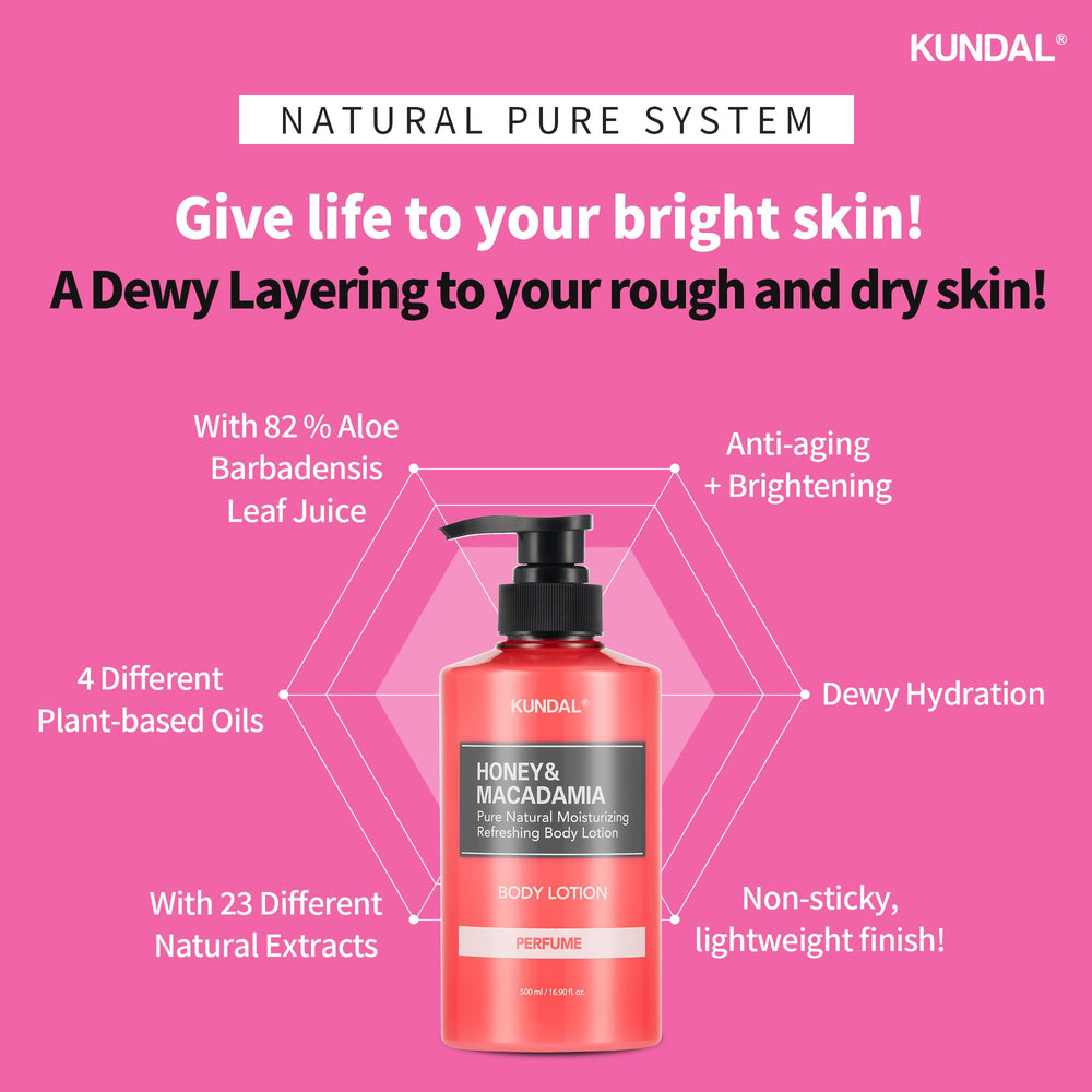 KUNDAL lotion texture swatch illustrating lightweight absorbent formula benefit