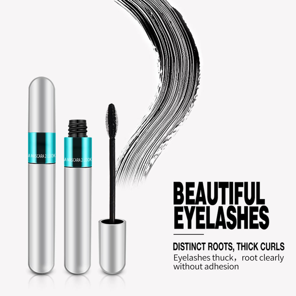 KUNSHNBEI mascara applied on a model showing long smudge-resistant lashes