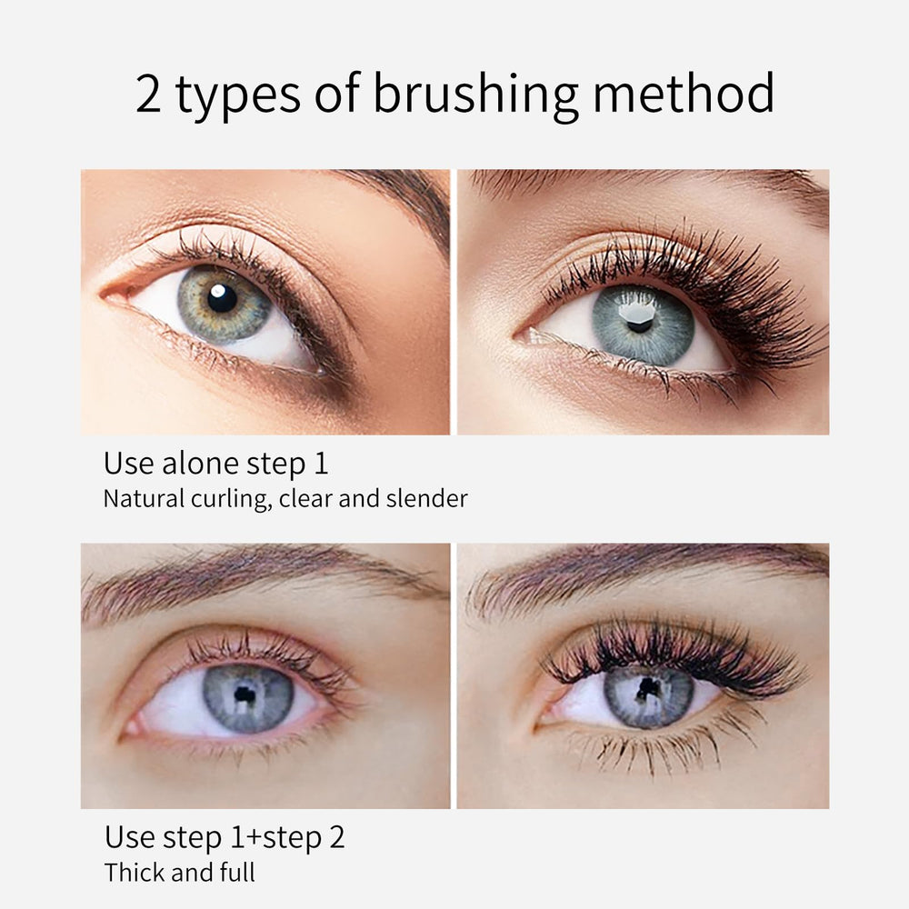 KUNSHNBEI before and after lashes demonstrating visible extension