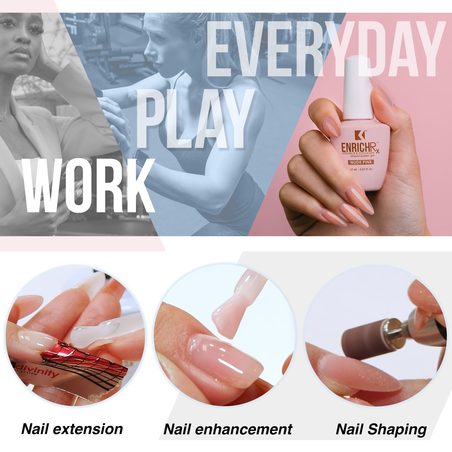 KUPA brush applicator distributing smooth gel for precise, fast application benefit