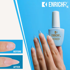 KUPA applied on a natural nail demonstrating structure and natural look