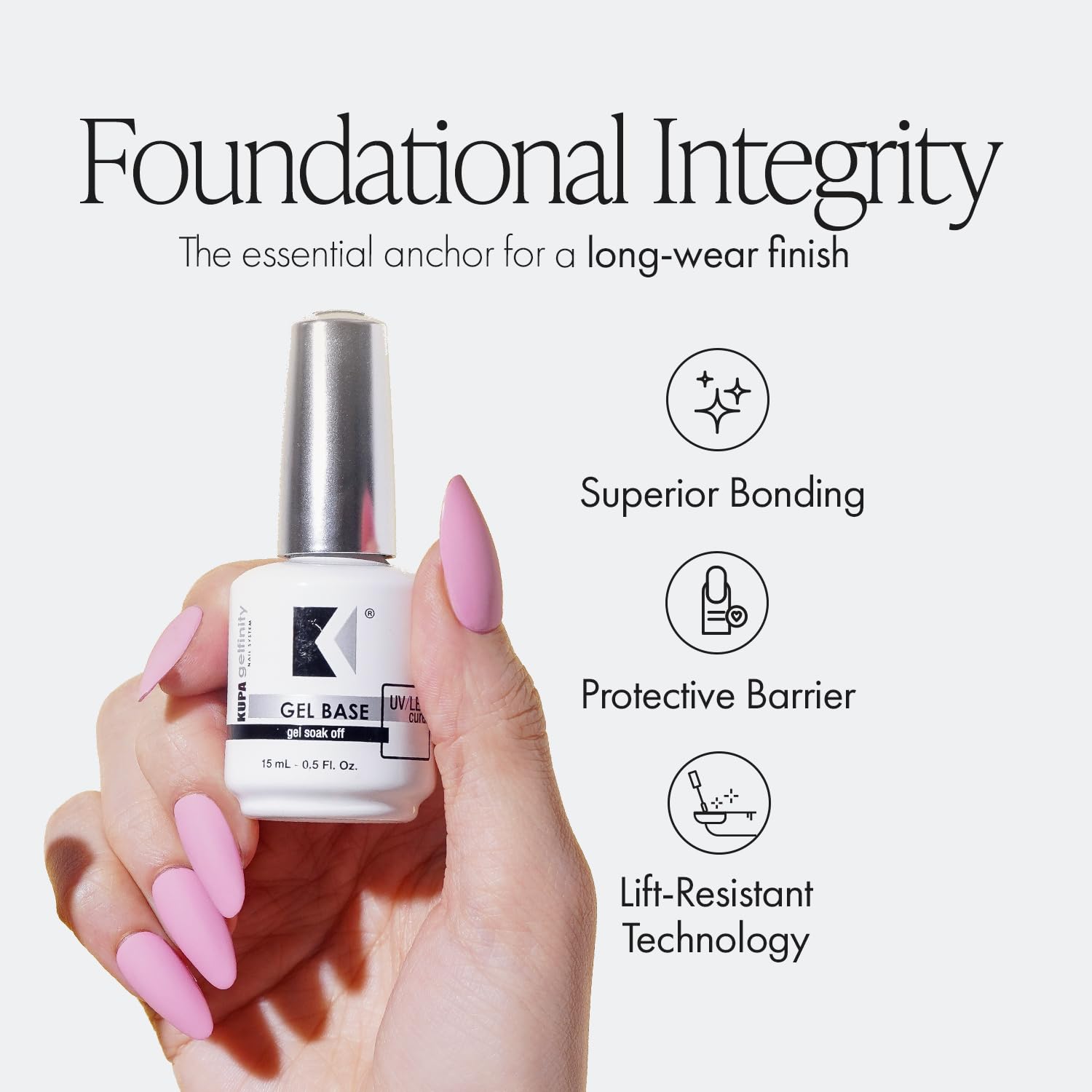 KUPA GelFinity brush close-up showing smooth gel texture for even application