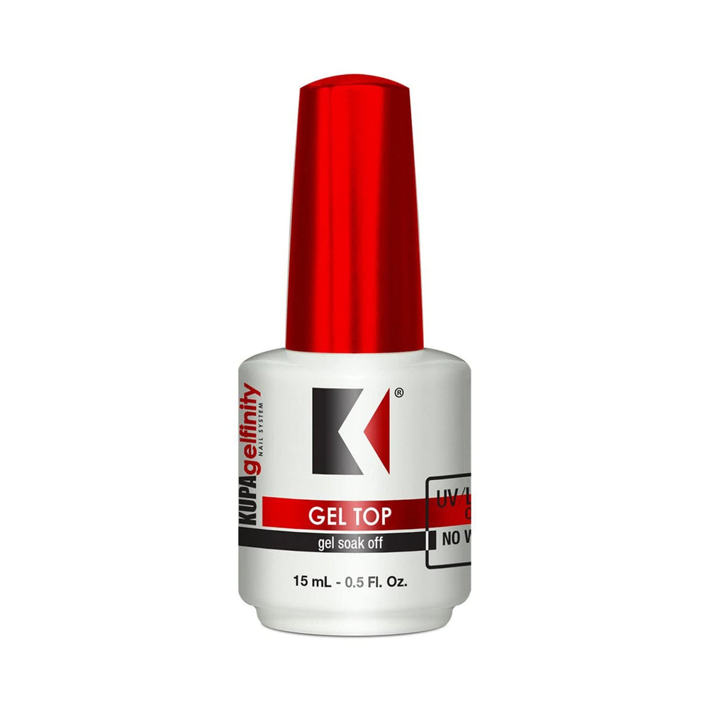 KUPA bottle front view showing glossy top coat and branding benefit