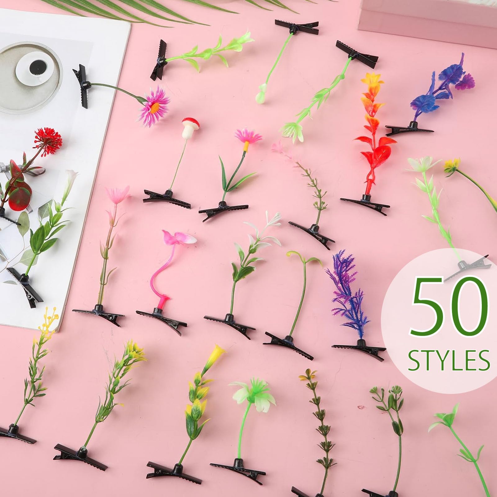 Kurilai festival hairstyle showcasing multiple clips for eye-catching charm