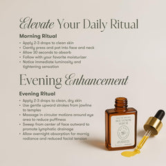 KUSHI serum texture dispensed on hand demonstrating silky hydrating finish