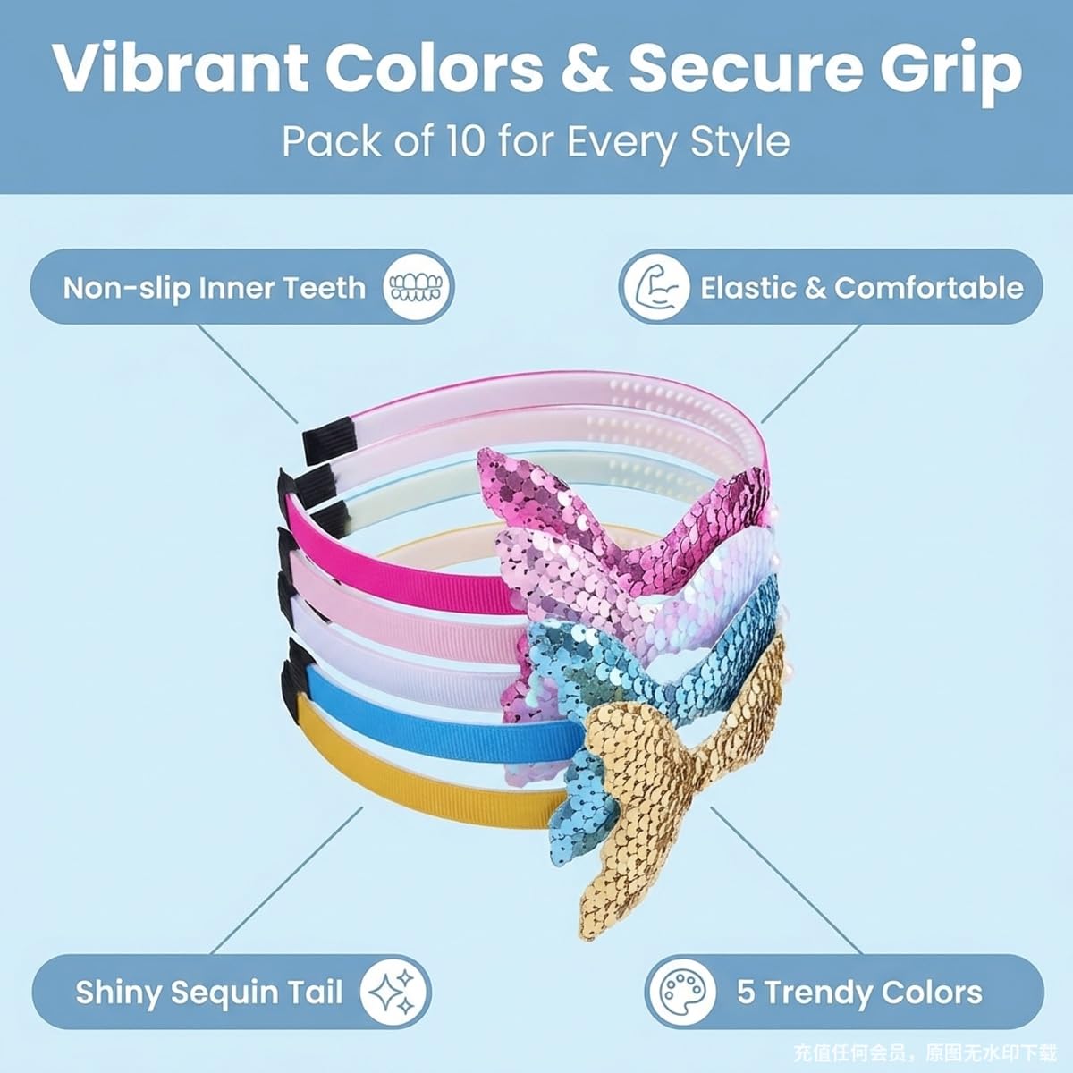 KuuGuu band stretched to show flexible resin fit and comfortable wear benefit