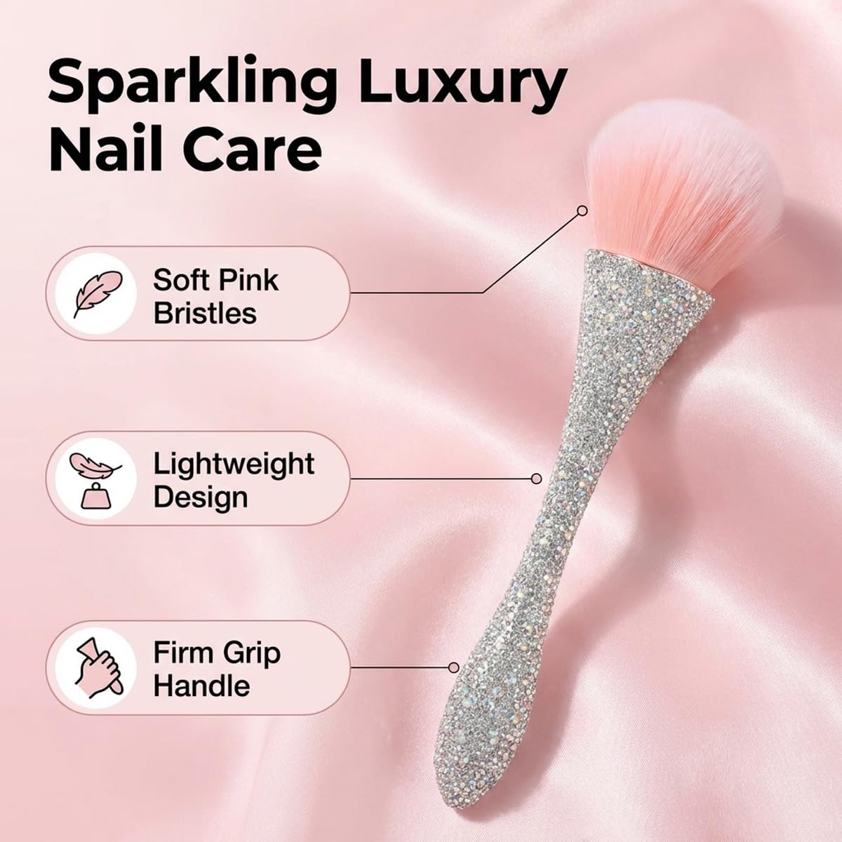 KuuGuu rhinestone ferrule detail adding visibility and salon style