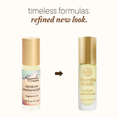 Kuumba Made rollerball open closeup showing applicator and cap, benefit: easy precise application