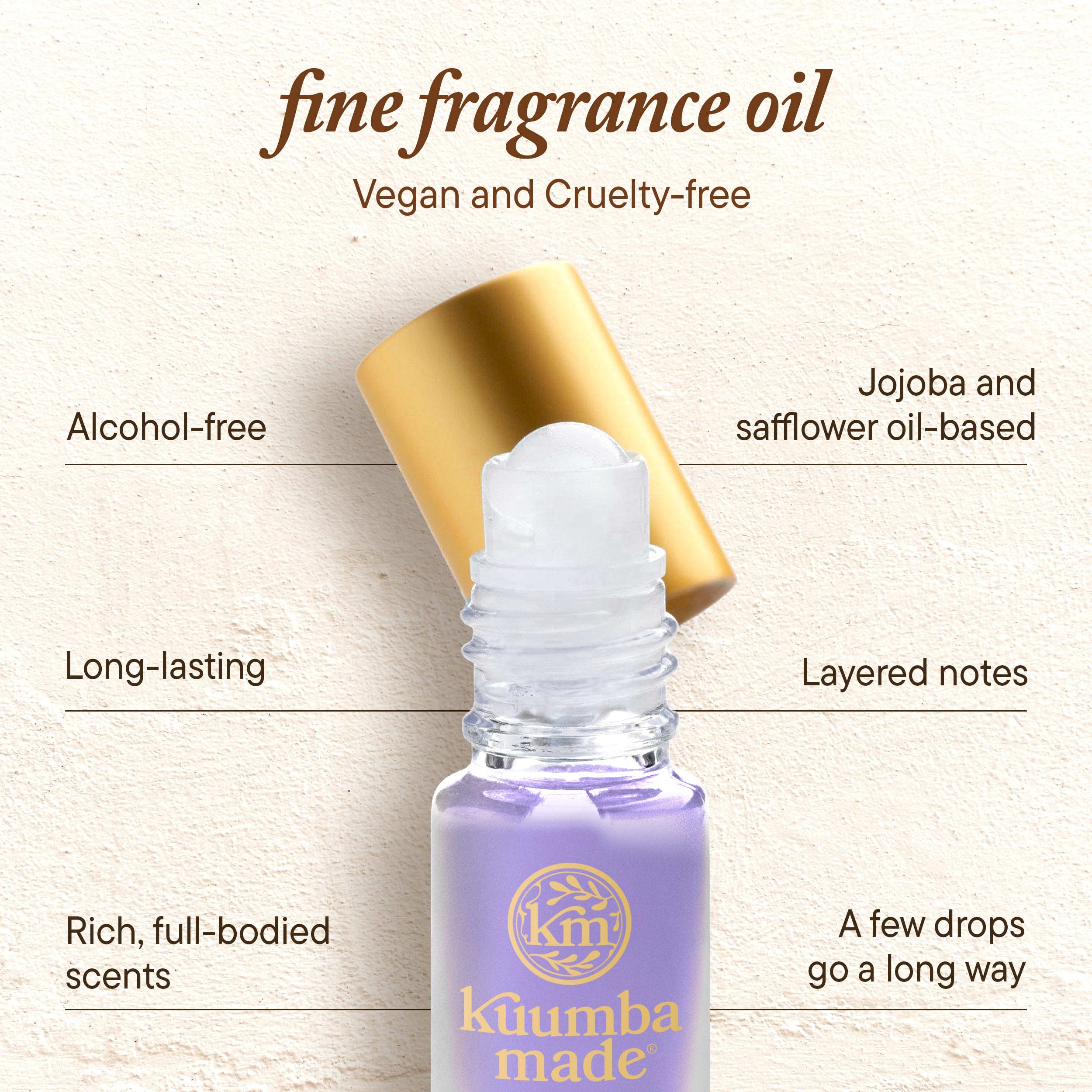 Kuumba Made bottle size comparison showing compact 0.15 fl oz travel benefit