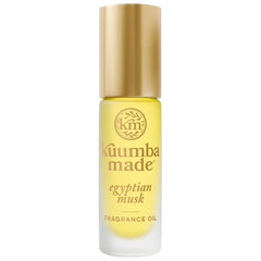 Kuumba Made front bottle showing compact roll-on and sleek label for easy travel
