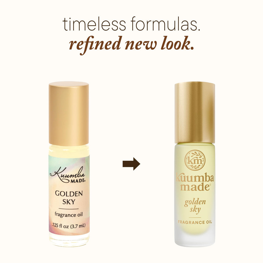 Kuumba Made rollerball close-up demonstrating smooth application and control