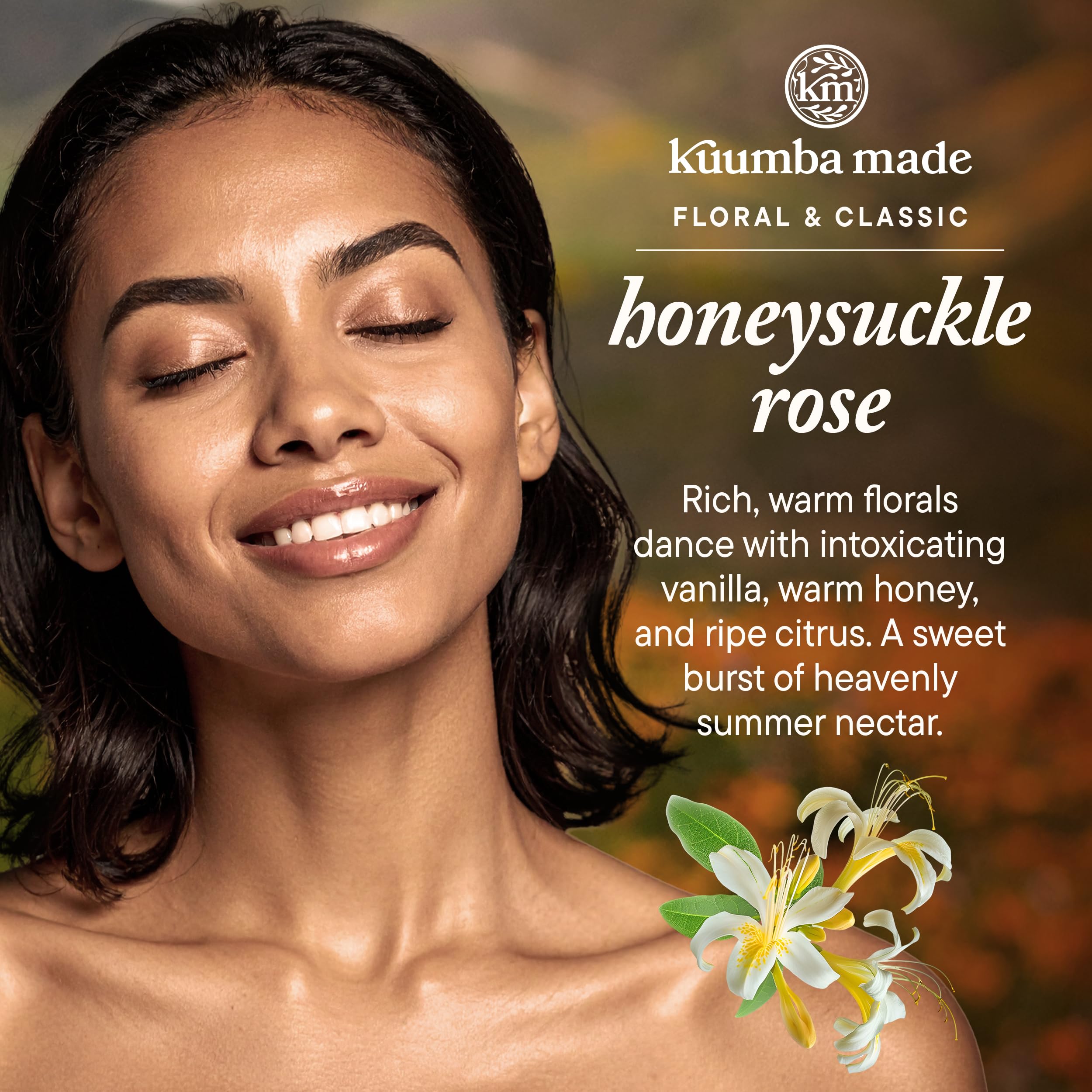Kuumba Made oil drop on skin showing silky texture and lasting scent benefit