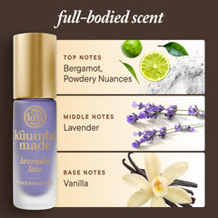 Kuumba Made label and ingredients detail emphasizing alcohol-free vegan formula