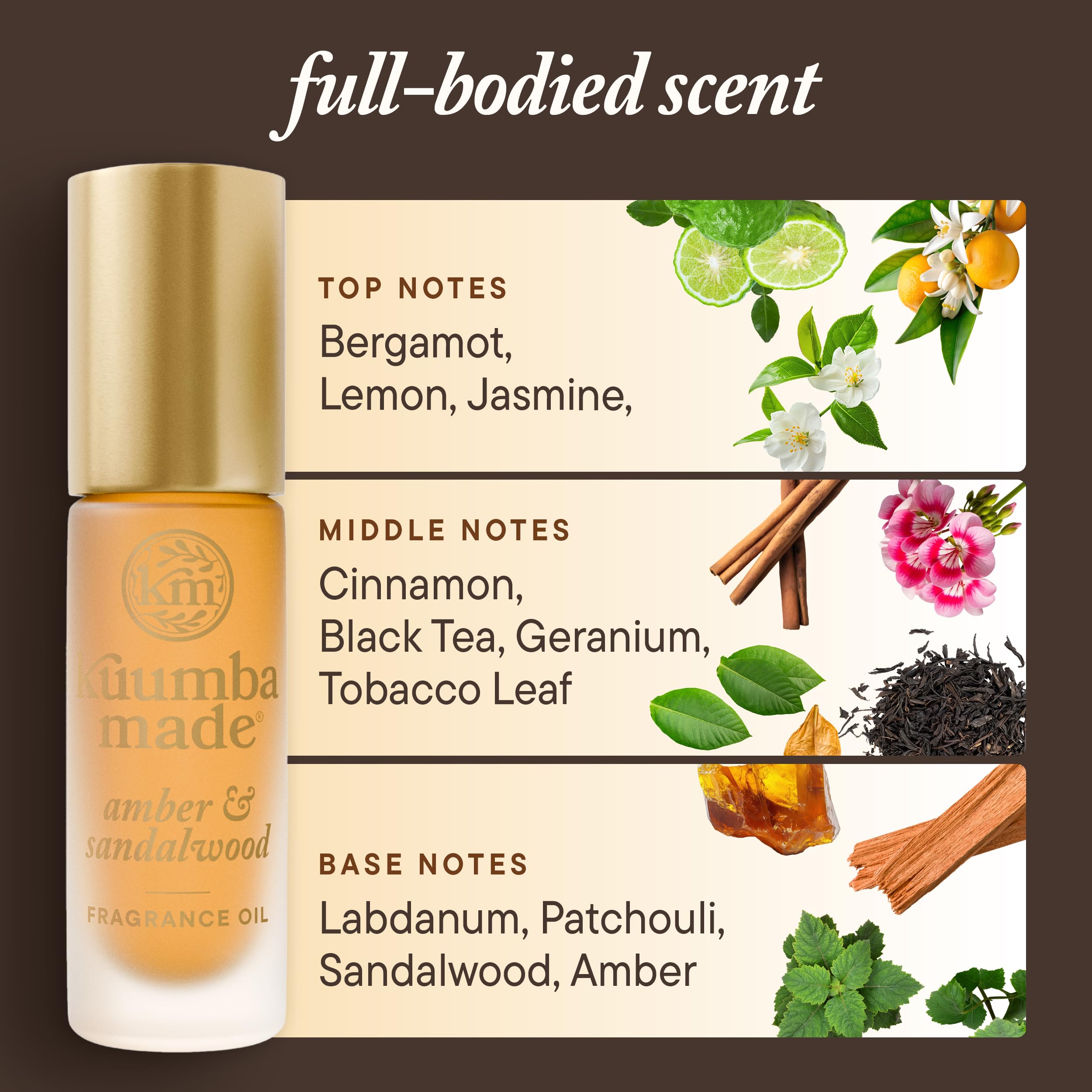 Kuumba Made label closeup listing notes and vegan formulation for ingredient clarity