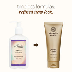 Kuumba Made lotion pump close-up highlighting easy dispensing and convenient use
