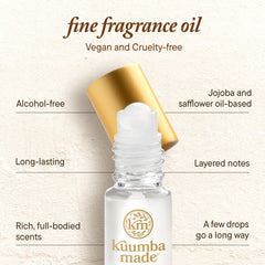 Kuumba Made bottle in hand for scale and pocket-friendly convenience benefit