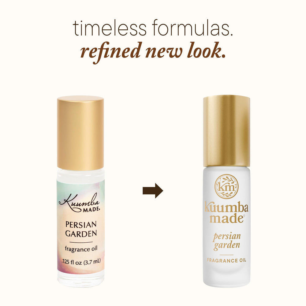Kuumba Made rollerball detail highlighting smooth application and controlled dispensing benefit