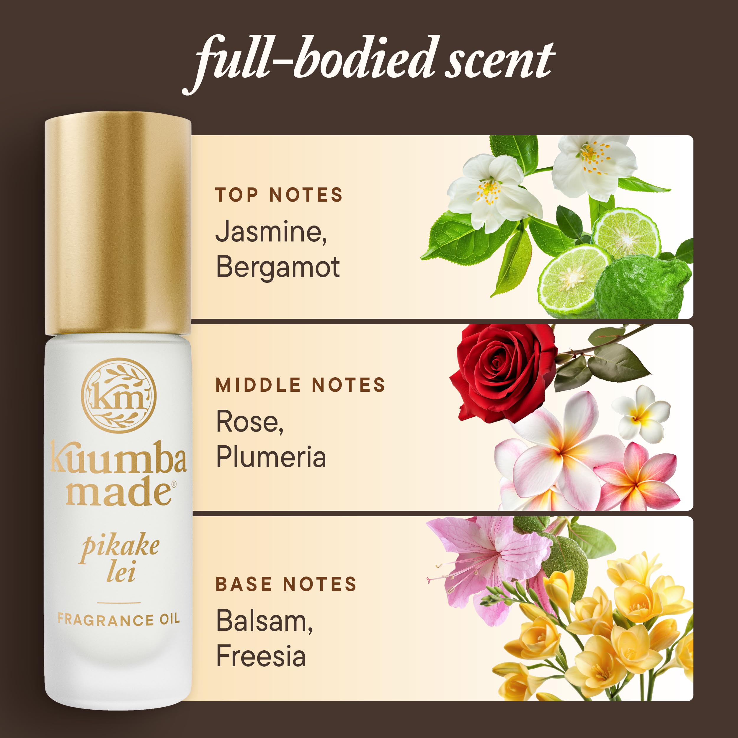 Kuumba Made roll-on beside passport to highlight travel-friendly size