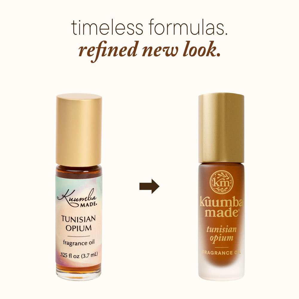Kuumba Made rollerball close-up showing smooth application benefit