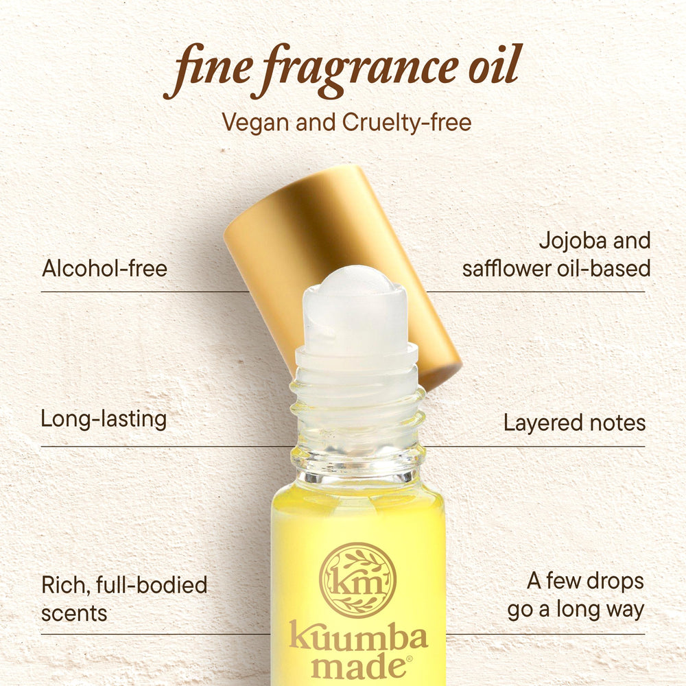 Kuumba Made safflower oil ingredient visual showing natural carrier oil benefits
