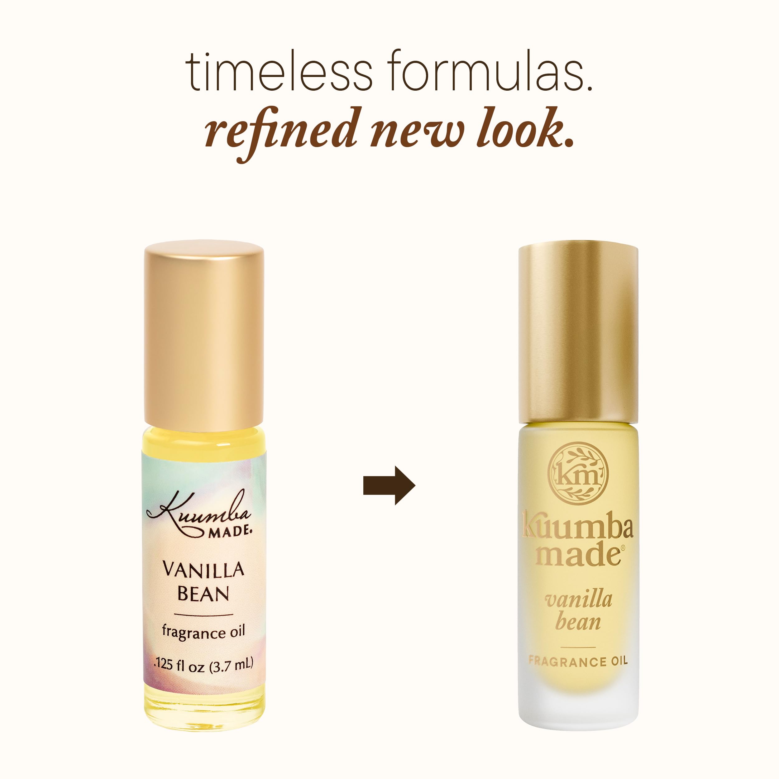 Kuumba Made angled label close-up highlighting vegan, alcohol-free benefits