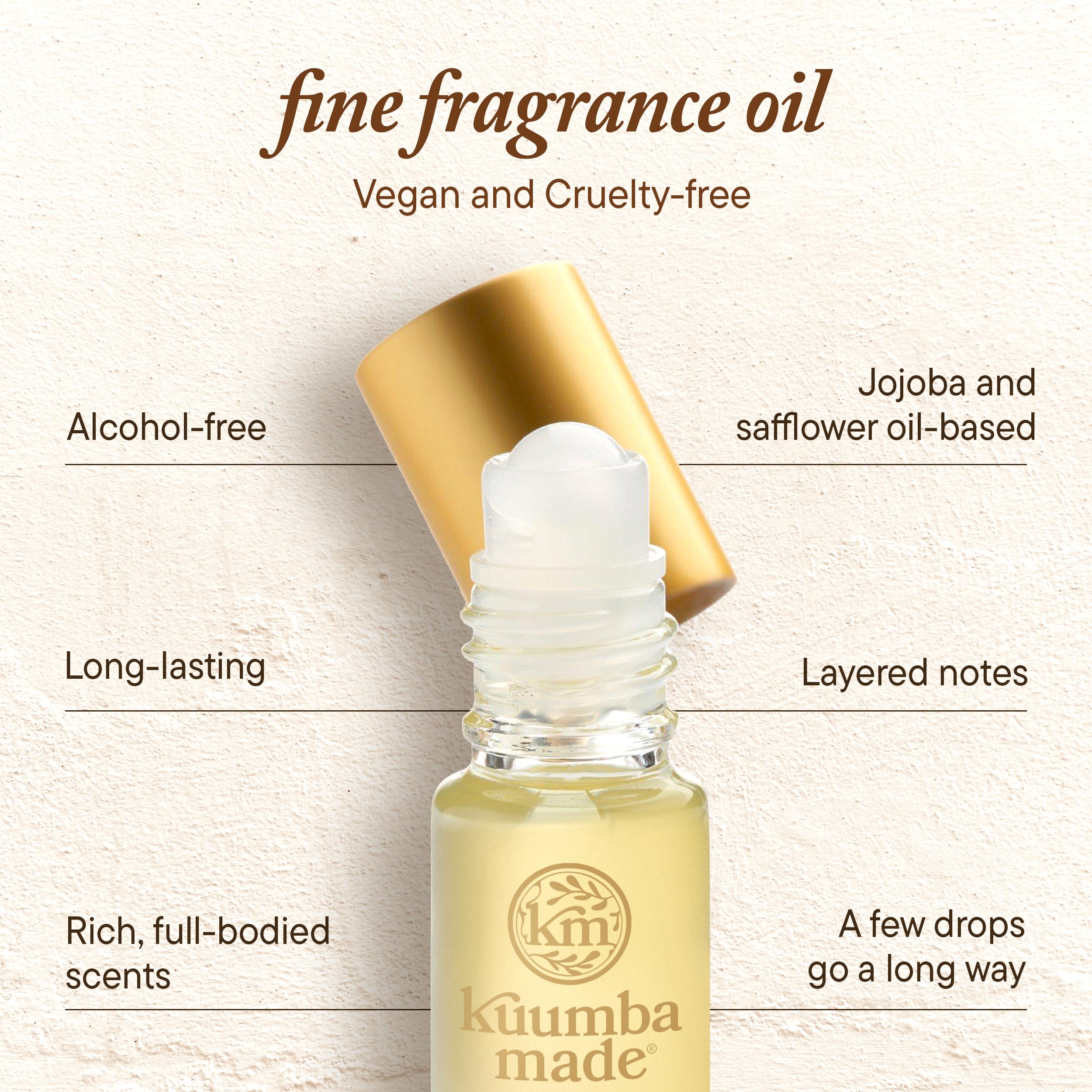Kuumba Made oil texture close-up showing jojoba base moisturizing benefit