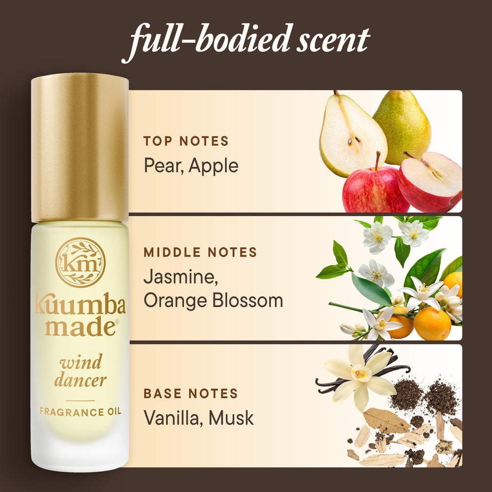 Kuumba Made next to a coin showing 0.15 fl oz scale and portable benefit