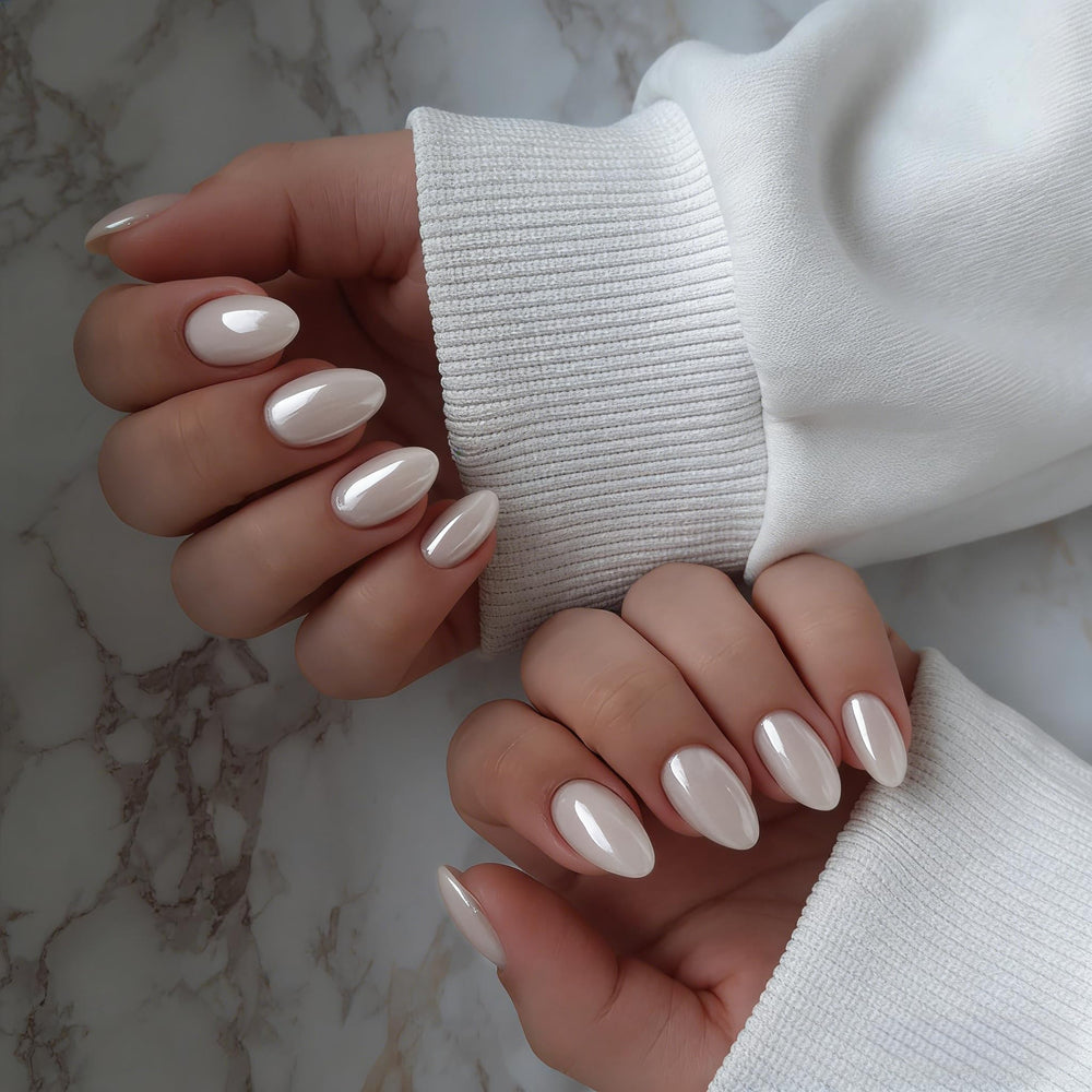 KXAMELIE close-up aurora chrome sheen highlighting reflective finish