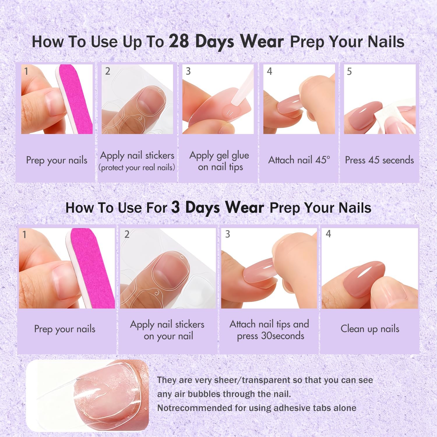 KXAMELIE hands typing with nails on, illustrating everyday durability