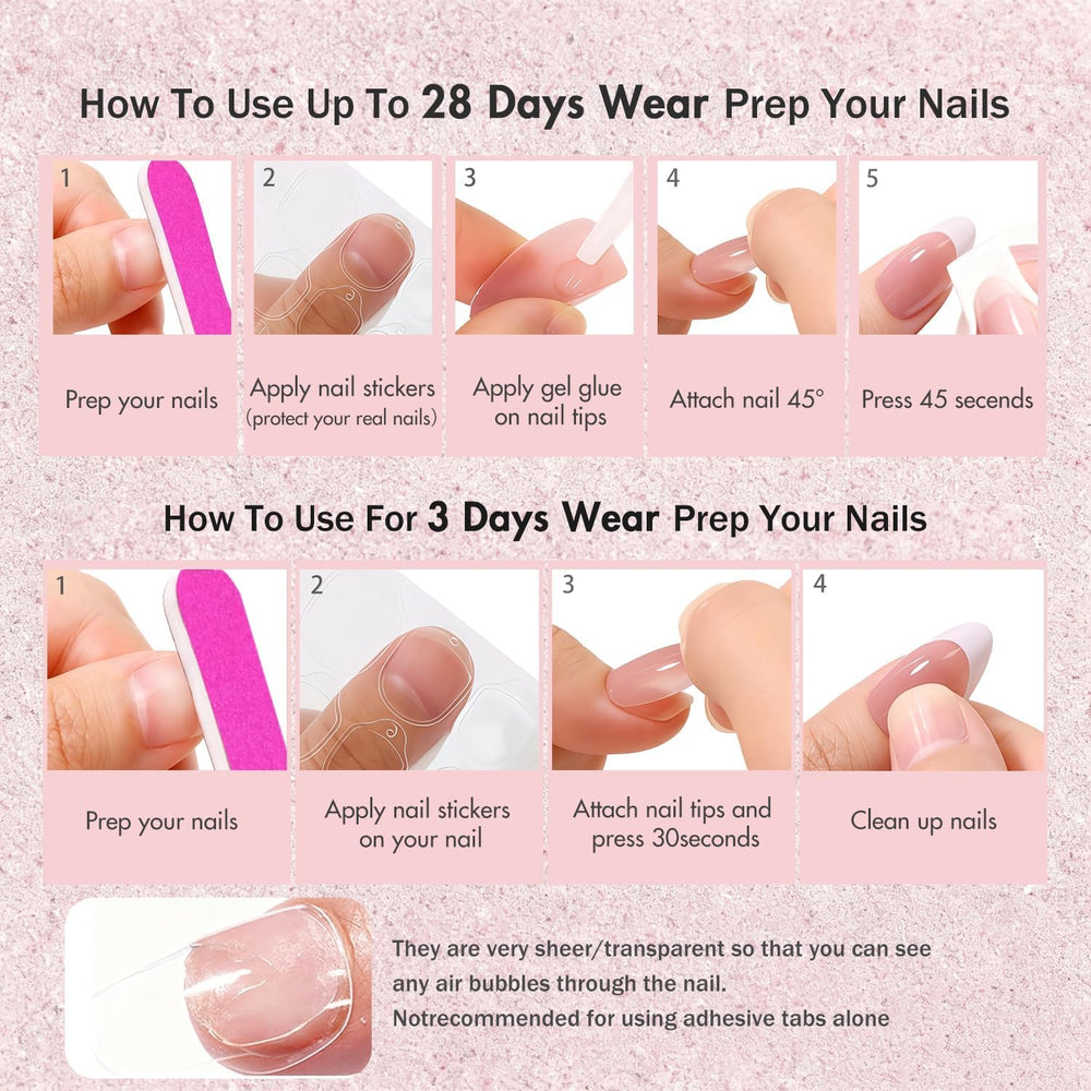 KXAMELIE lifestyle shot of woman wearing nails showing polished French manicure benefit