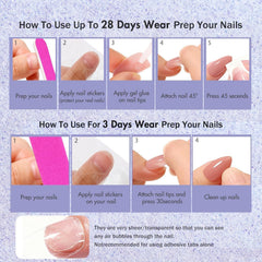 KXAMELIE reusable nails stored flat after gentle removal