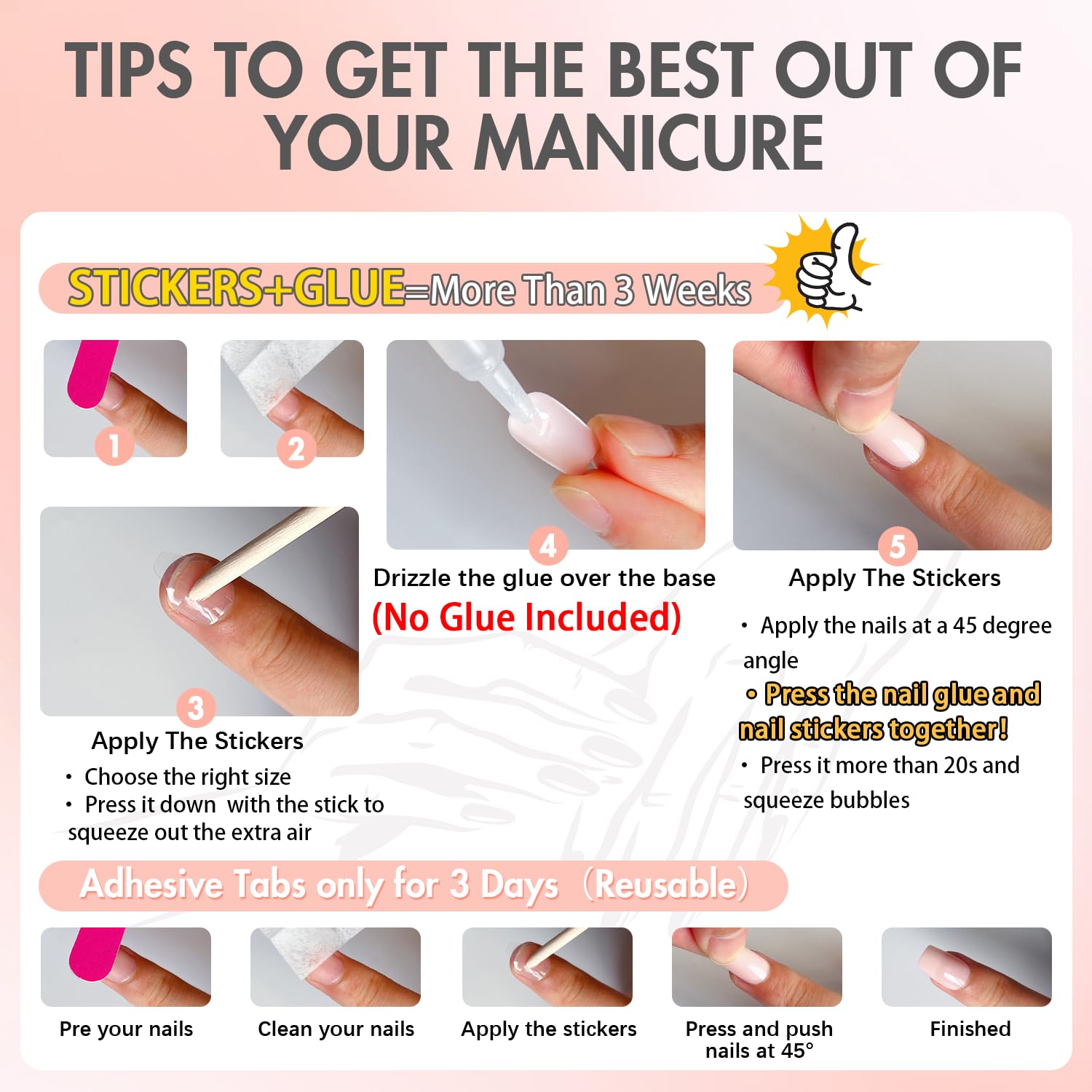 KXAMELIE removal process image showing gentle soak method for reuse