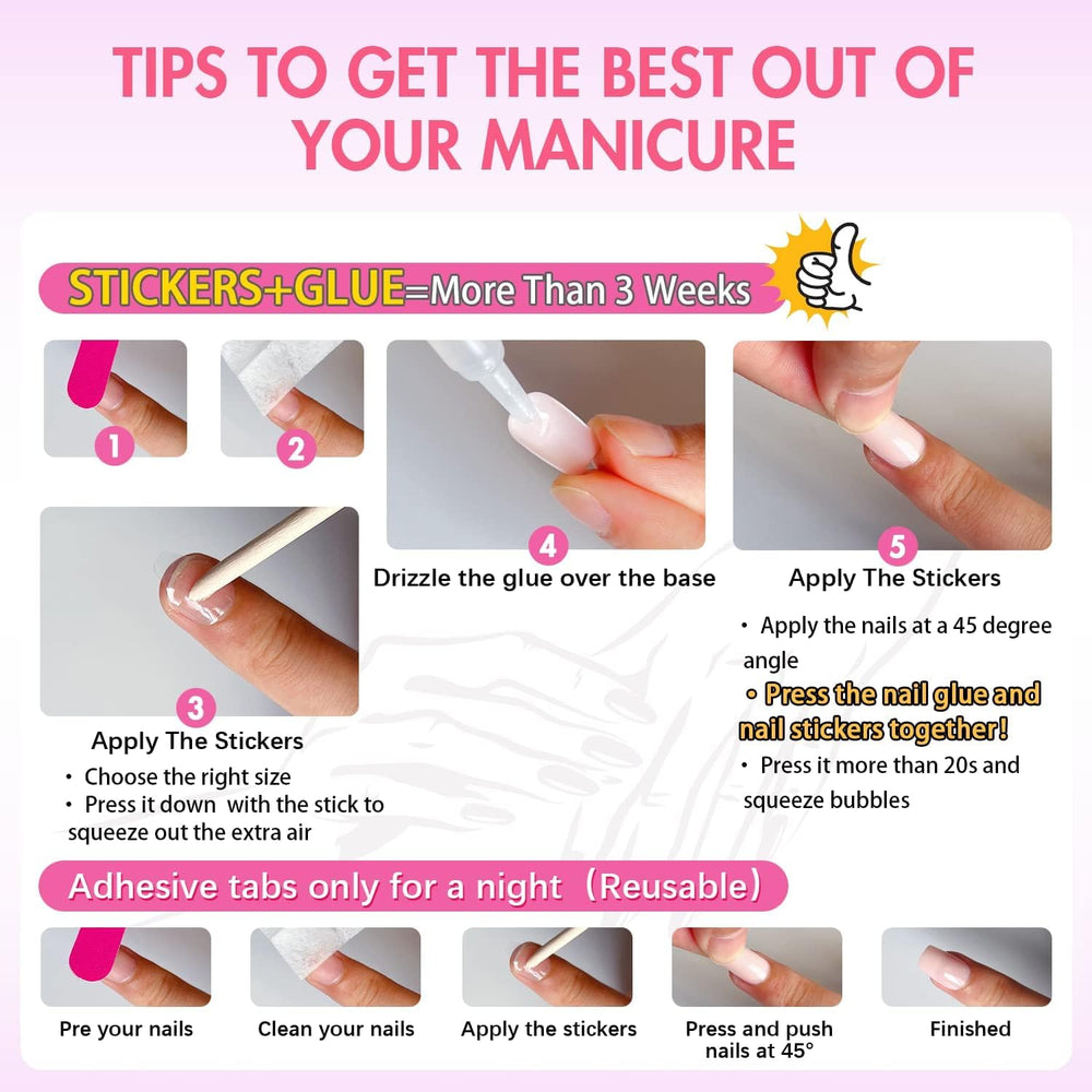 KXAMELIE nails cleaned and stored for reuse demonstrating easy maintenance benefit