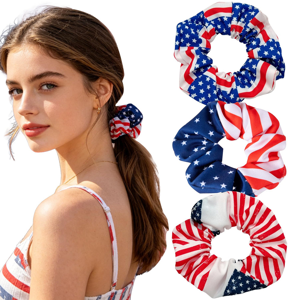 Kxepoc front packaging showing flag scrunchies and festive appeal