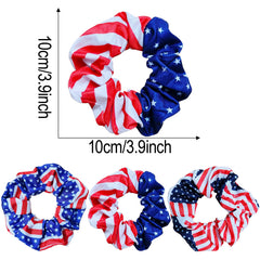 Kxepoc three scrunchies laid flat showing designs and variety