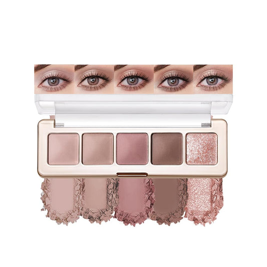 KXmzeG front compact palette showing five neutral shades and travel-ready size