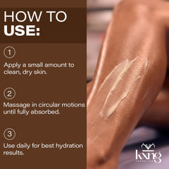KXNG Cosmetics beside a 4oz scale showing true size and travel-friendly portability